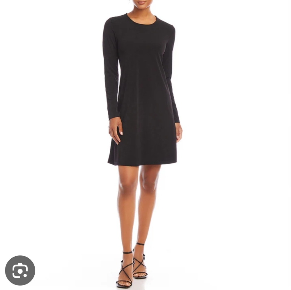 Karen Kane Black Long Sleeve Cocktail Dress